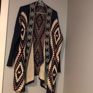 Blue Patterned Cardigan!